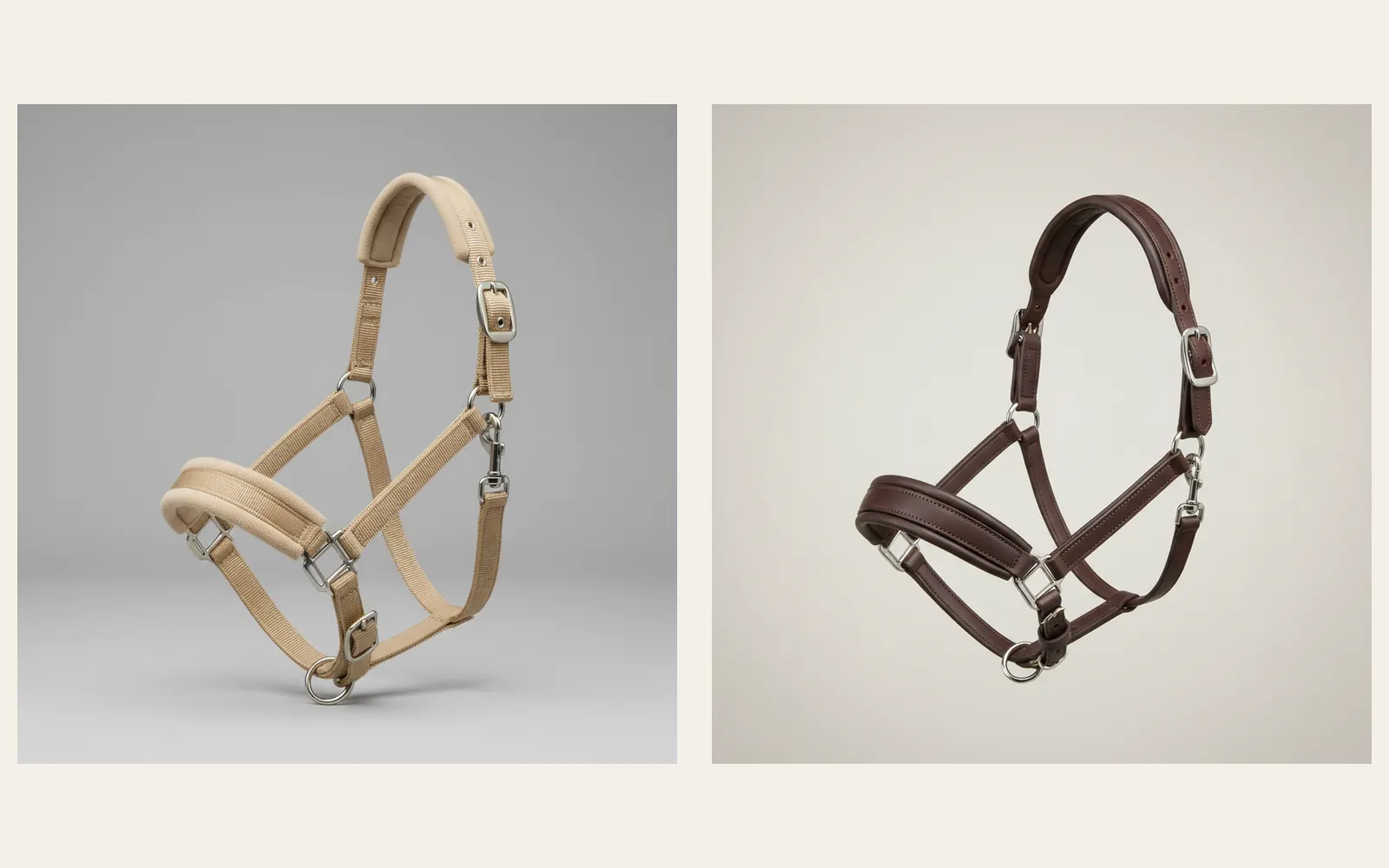 Halters construction comparison