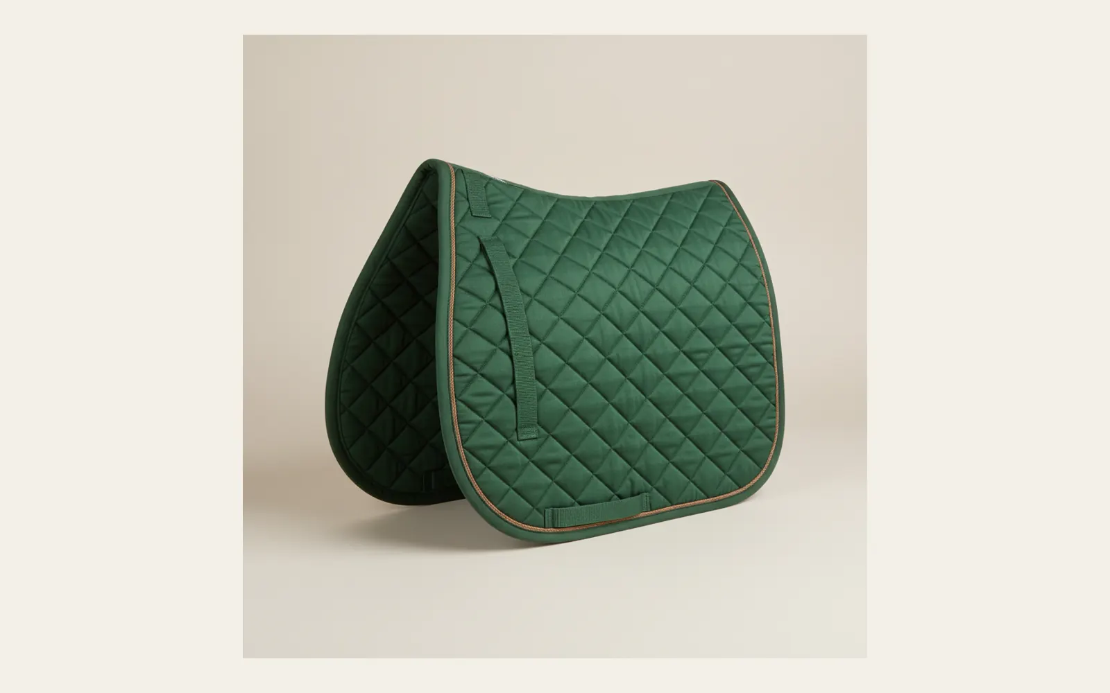 Complete cotton general-purpose saddle pad with visible outline and attachment loops